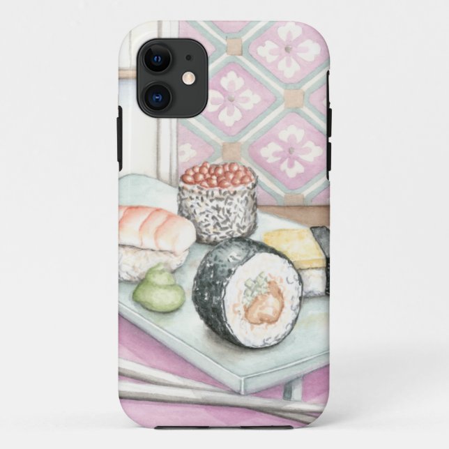Capa Para iPhone Da Case-Mate Chapa de Sushi com Chopsticks (Verso)