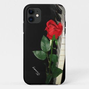 Capa Para iPhone Da Case-Mate Chaves & rosa vermelha do piano