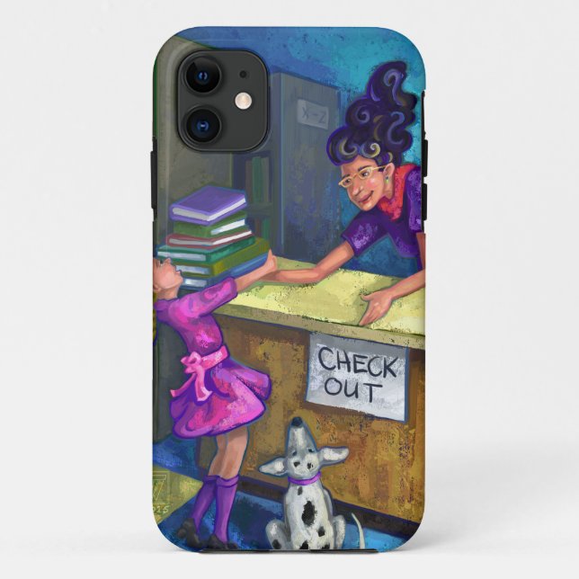 Capa Para iPhone Da Case-Mate Check-out da Biblioteca (Verso)