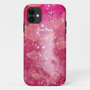 Capa Para iPhone Da Case-Mate Cherry Heart Sparkle - Personalizar
