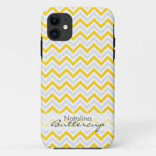 Capa Para iPhone Da Case-Mate Chevron amarelo personalizado
