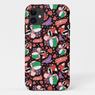 Capa Para iPhone Da Case-Mate Chibi Joker e Harley Heart Pattern