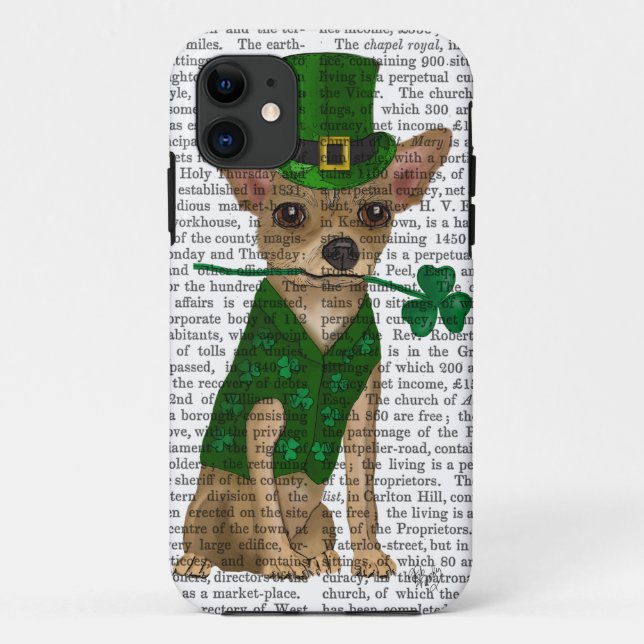 Capa Para iPhone Da Case-Mate Chihuahua Leprechaun (Verso)
