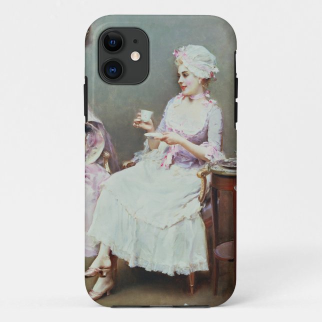 Capa Para iPhone Da Case-Mate Chocolate quente (óleo em canvas) (Verso)
