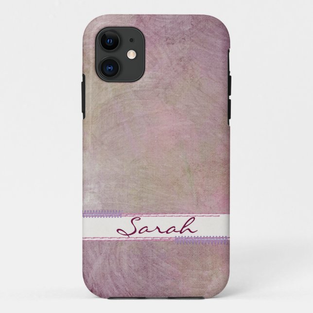Capa Para iPhone Da Case-Mate Cintura Rosa com placa de nome (Verso)