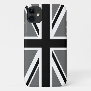 Capa Para iPhone Da Case-Mate Cinza Black and White Union Jack