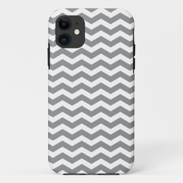 Capa Para iPhone Da Case-Mate Cinza das Seychelles Wave Chevron (Verso)