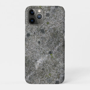 Capa Para iPhone Da Case-Mate Cinza Granite Rock com Moss Verdes