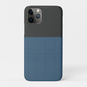 Capa Para iPhone Da Case-Mate Cinzento chique e o azul pontilham o caso do