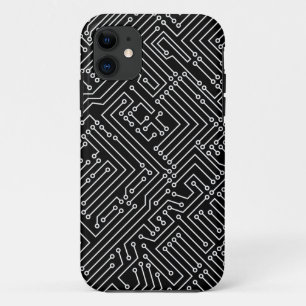 Capa Para iPhone Da Case-Mate Circuito - Preto em Branco