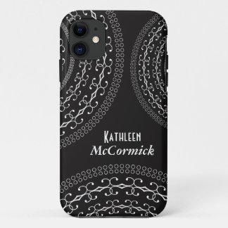 Capa Para iPhone Da Case-Mate Círculos brancos decorativos sobre sua cor com