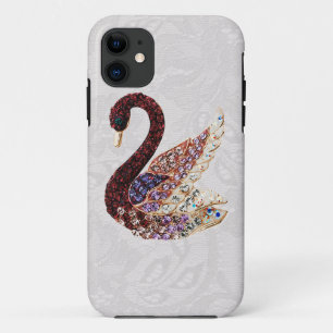 Capa Para iPhone Da Case-Mate Cisne das jóias & iPhone 5 do laço de Paisley