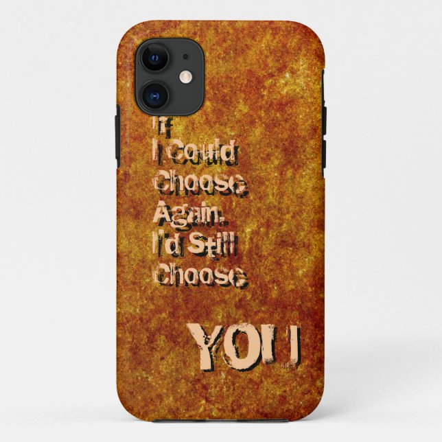 Capa Para iPhone Da Case-Mate Citações rústicas bonitos do amor da textura (Verso)