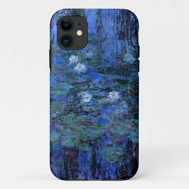 Capa Para iPhone Da Case-Mate Claude Monet Blue Water Lily (Verso)
