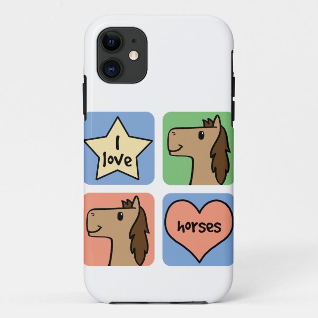 Capa Para iPhone Da Case-Mate Clipart bonito dos desenhos animados eu amo (Verso)