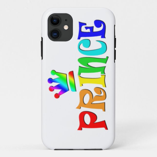 Capa Para iPhone Da Case-Mate Clipart de Desenho Animado Texto Arco-íris, Prínci (Verso)