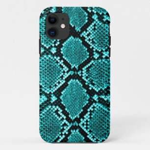 Capa Para iPhone Da Case-Mate Cobra de Cascavel Couro e Couro Azul