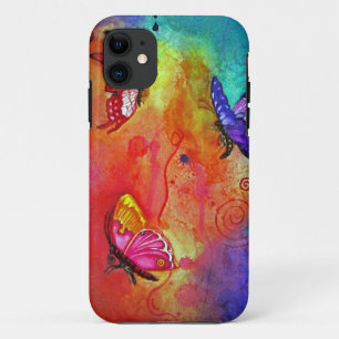 Capa Para iPhone Da Case-Mate Cobrir Celular de Explosão de Cor da Borboleta