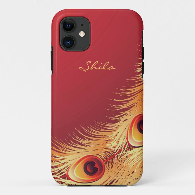 Capa Para iPhone Da Case-Mate Cobrir do iPhone 5 da pena do pavão (Verso)