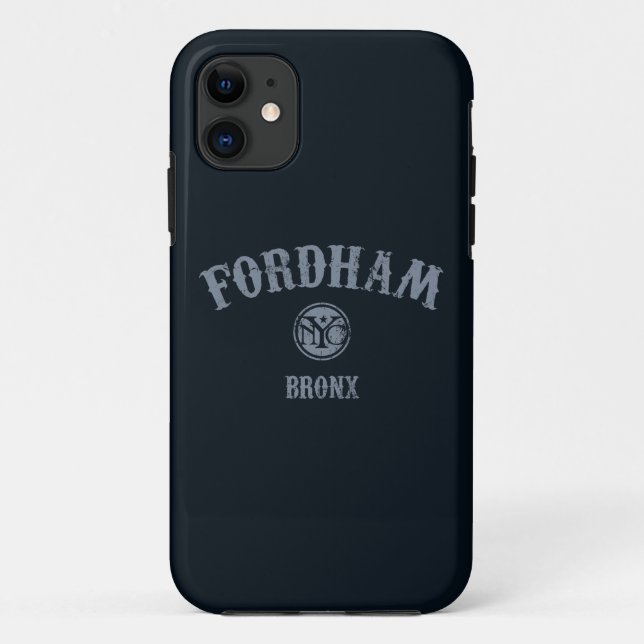 Capa Para iPhone Da Case-Mate Cobrir do telefone de Fordham Bronx NYC (Verso)