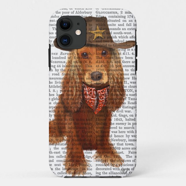 Capa Para iPhone Da Case-Mate Cocker Spaniel Cowboy 2 (Verso)