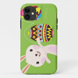 Capa Para iPhone Da Case-Mate Coelhinho da Páscoa brincalhão com ovos pintados