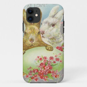 Capa Para iPhone Da Case-Mate Coelhinhos De Páscoa Vintage Com Cartão De Pásc