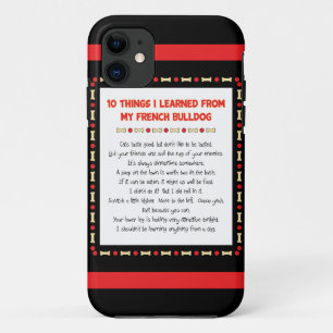Capa Para iPhone Da Case-Mate Coisas que engraçadas eu aprendi de meu buldogue