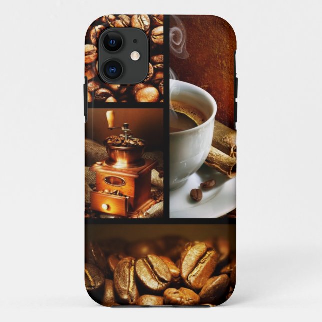 Capa Para iPhone Da Case-Mate Colagem 2 do café (Verso)