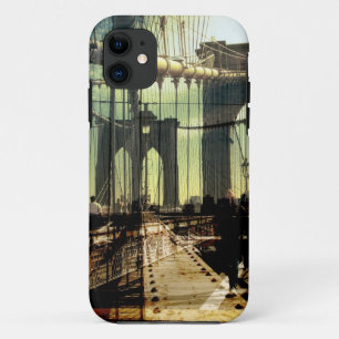 Capa Para iPhone Da Case-Mate colagem da ponte de Brooklyn, NYC