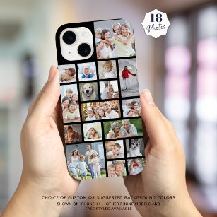 Capa Para iPhone Da Case-Mate Colagem de Fotos Personalizada 18 Sua Cor