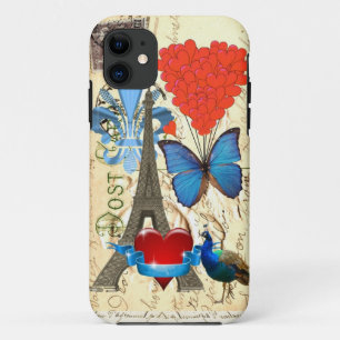 Capa Para iPhone Da Case-Mate Colagem romântica de Paris
