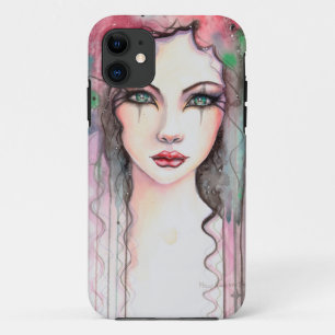 Capa Para iPhone Da Case-Mate Colorida Menina Pintada Abstrata Aquarela