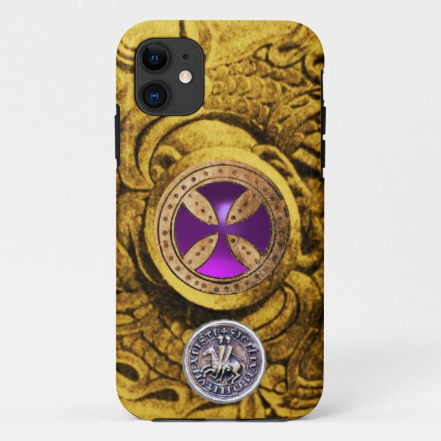 CAPA PARA iPhone DA Case-Mate CONSERVAÇÃO CRUZADA E SELO DO MODELO KNIGHTS (Verso)