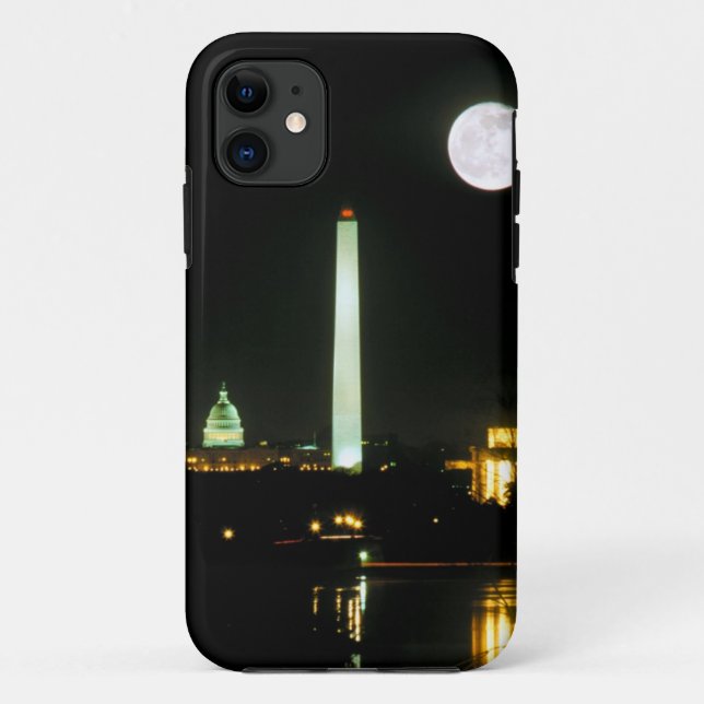 Capa Para iPhone Da Case-Mate Construção do Capitólio, memorial de Lincoln, (Verso)