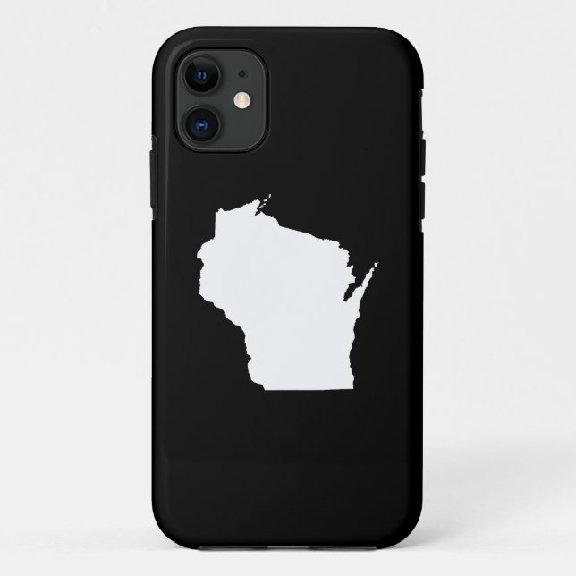 Capa Para iPhone Da Case-Mate Contorno do Estado de Wisconsin (Verso)
