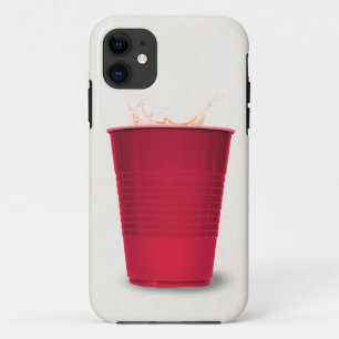 Capa Para iPhone Da Case-Mate copo vermelho do partido com bebida