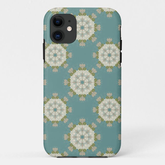 Capa Para iPhone Da Case-Mate Cor damasco com elementos abstrato (Verso)