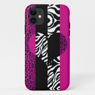 Capa Para iPhone Da Case-Mate Coração animal do impressão do leopardo e da ze