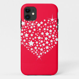 Capa Para iPhone Da Case-Mate Coração Da Lâmpada Vermelha E Branca