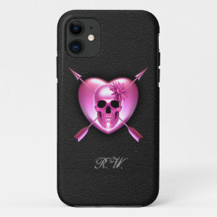 Capa Para iPhone Da Case-Mate Coração e Caveira Rosa iPhone 5 Case