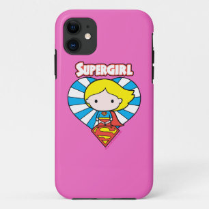 Capa Para iPhone Da Case-Mate Coração e Logotipo da Supergirl Chibi Starburst