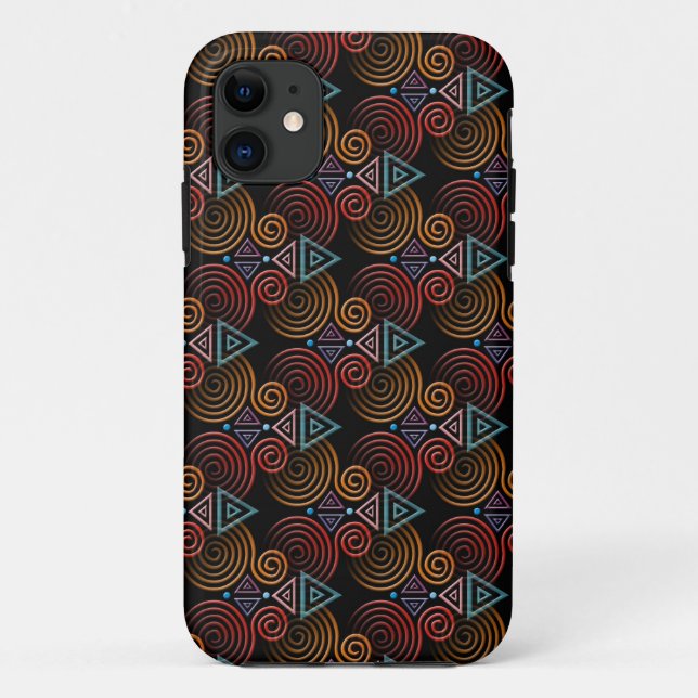 Capa Para iPhone Da Case-Mate Coração Padrão Espiral (Verso)