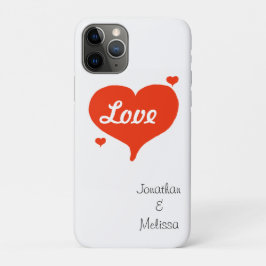 Capa Para iPhone Da Case-Mate Corações de dias de os namorados PERSONALIZAM Nome