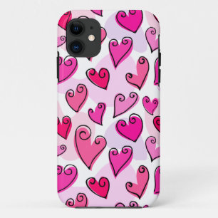 Capa Para iPhone Da Case-Mate Corações Rosa Bonitos Dia de os namorados Romântic
