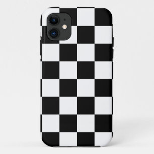 Capa Para iPhone Da Case-Mate Corey Tiger 80s Neon Xadrez (Preto / Branco)