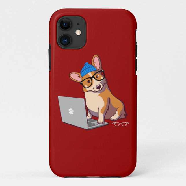 Capa Para iPhone Da Case-Mate Corgi 2 do hipster (Verso)