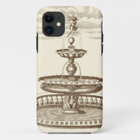 Cortiard Fountain com Cherub Ornamental