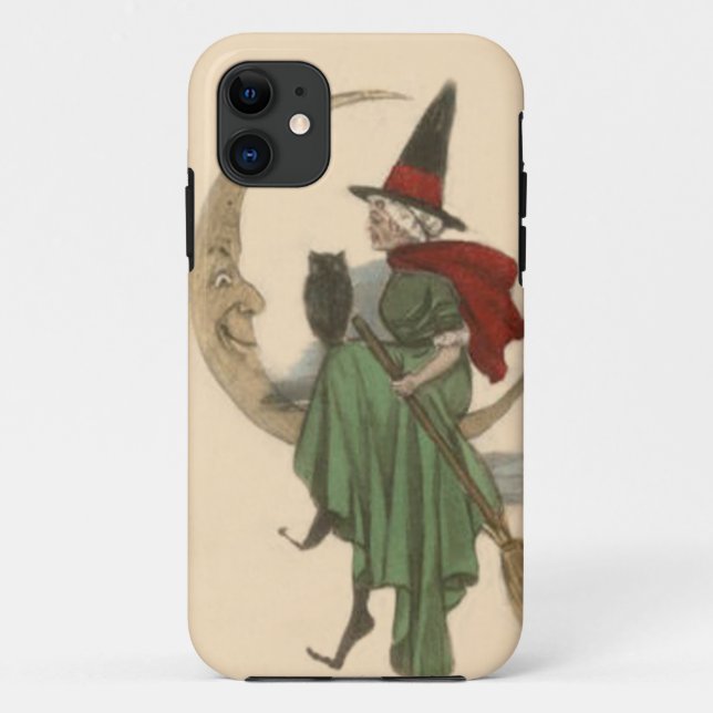 Capa Para iPhone Da Case-Mate Coruja da Lua Crescente Feiticeira (Verso)