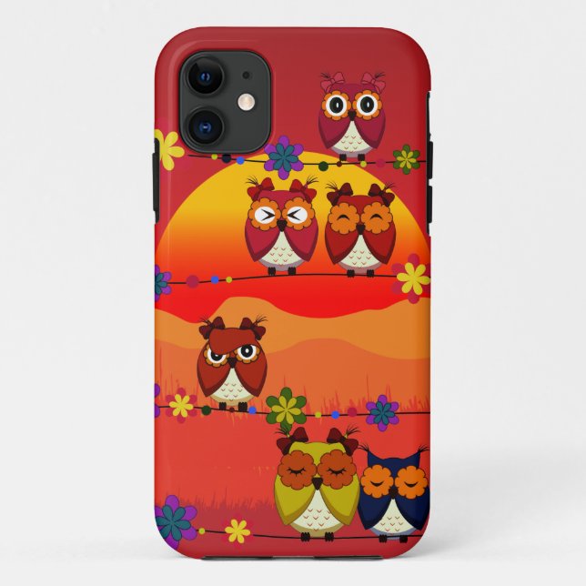 Capa Para iPhone Da Case-Mate Corujas bonitos demais (Verso)